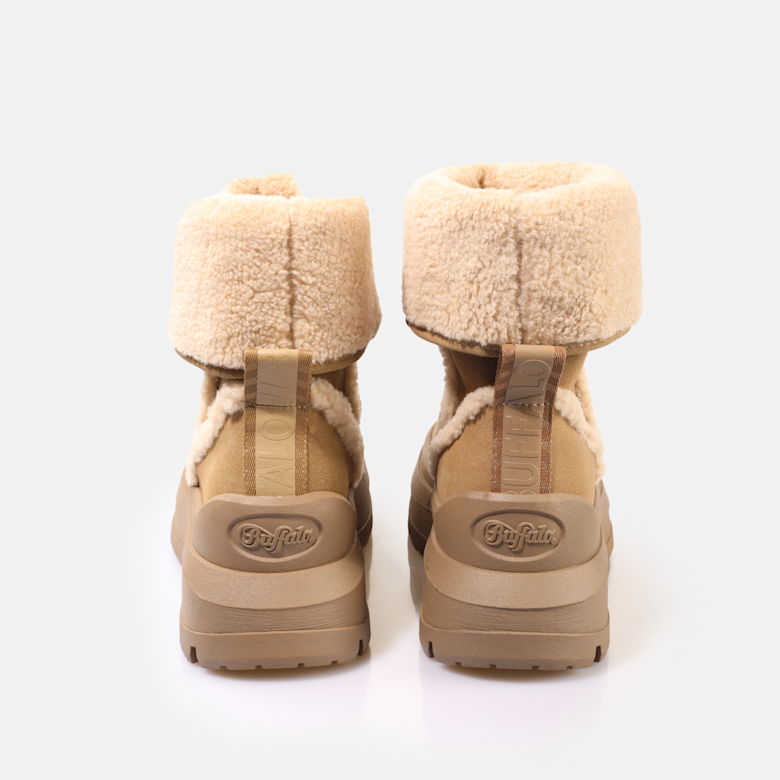 Buy Buffalo Olympia Fold Boot Warm in beige in the BUFFALO® Shop