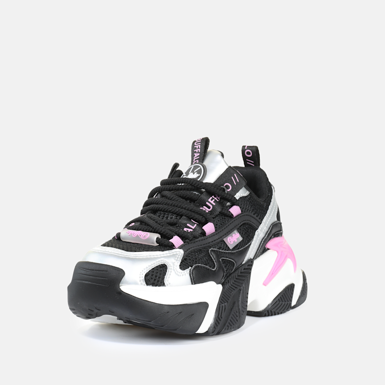 90's Buffalo 厚底スニーカー ブラック×ピンク サイズ41 Buy Buffalo Fion One in black in the BUFFALO® Shop