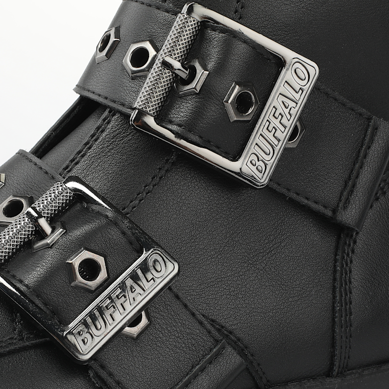 Buy Buffalo PLUTO ZIP BUCKLE - VEGAN NAPPA - BLACK Pluto Zip