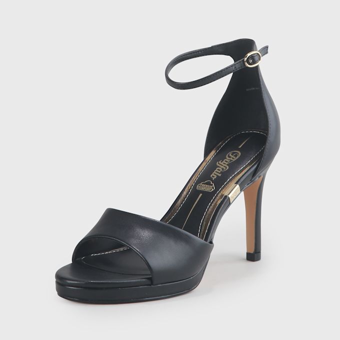 Buffalo Ronja sandalo vegan, beige nero 62517 3