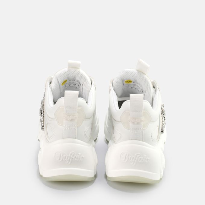 Buffalo Binary Lux sneakers vegane, bianche bianco 63432 6