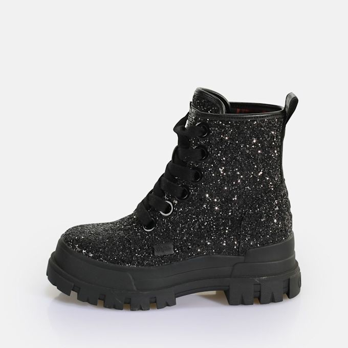 Buffalo Aspha Lace Up Hi botín vegano, purple love negro 63518 1
