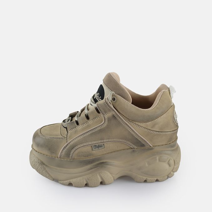 Buffalo Classic Low Leather beige 64058 1