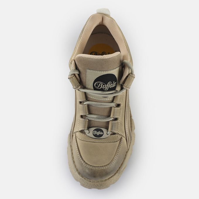 Buffalo Classic Low Leather beige 64058 2