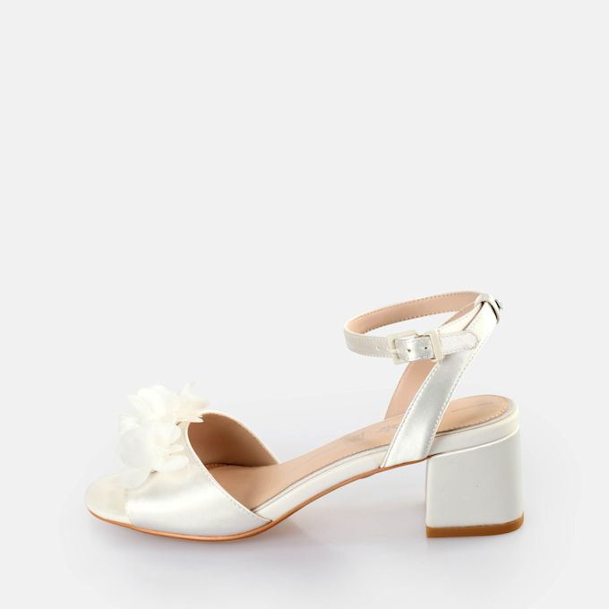 Buffalo Lucy Rose Sandales à talon, ivoire blanc 64065 1