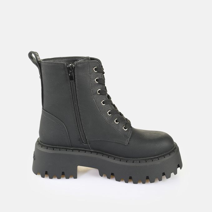 Buffalo Aspen Lace Up Warm schwarz 65058 4