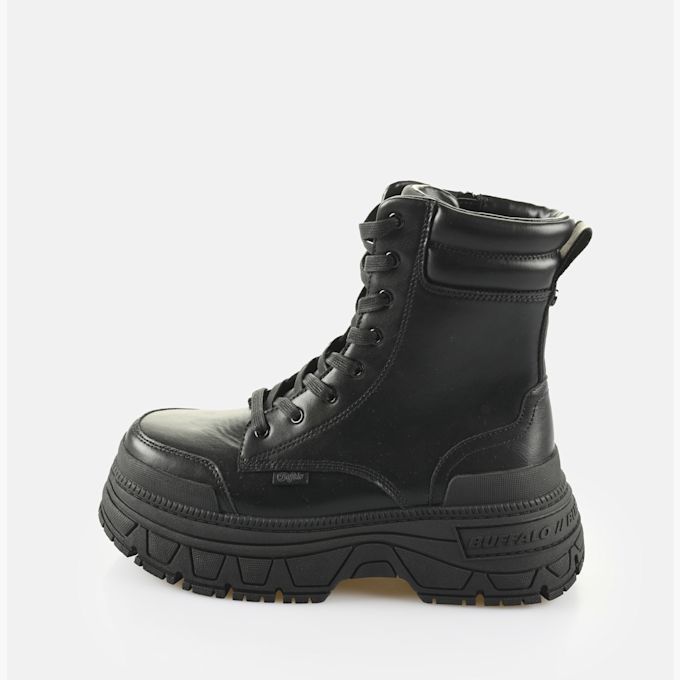 Buffalo Fusion Lace Up MID schwarz 65069 1