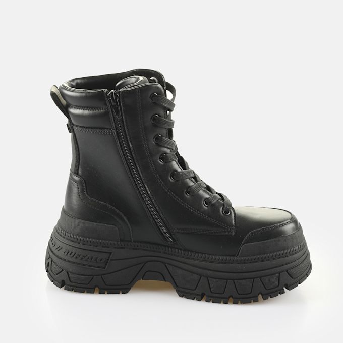 Buffalo Fusion Lace Up MID black 65069 4