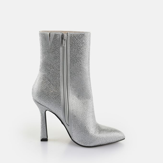 Buffalo Linda Ankle Shine plata 65204 4
