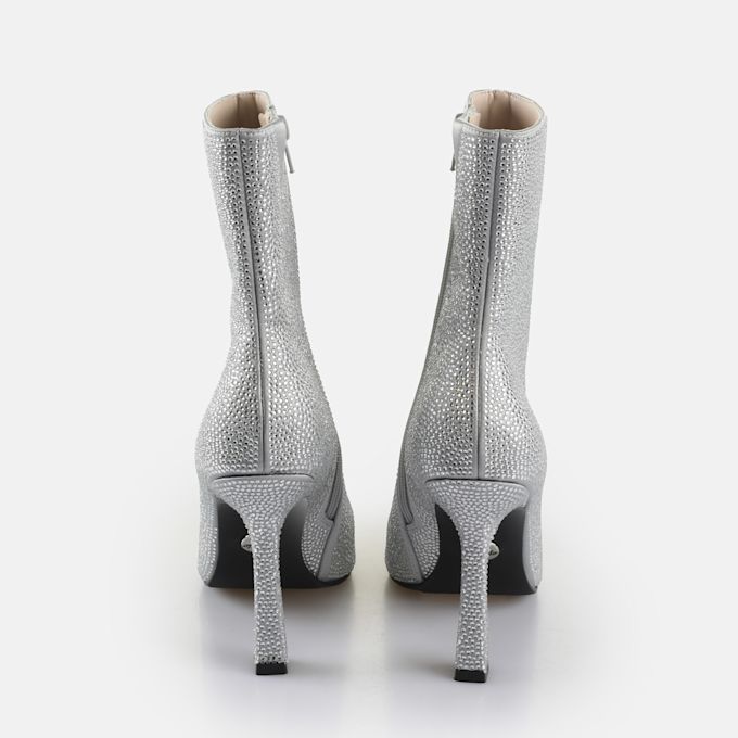 Buffalo Linda Ankle Shine plata 65204 5