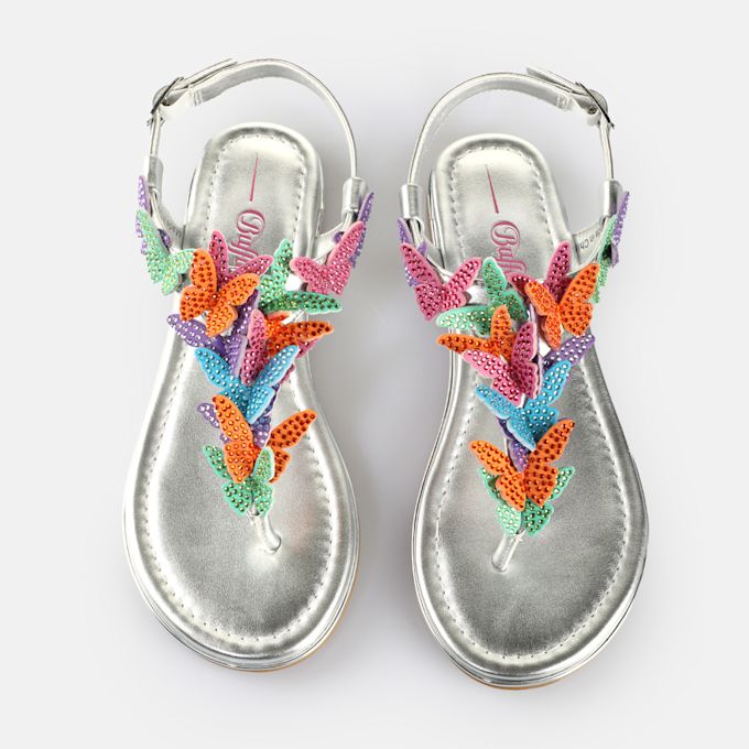 Buffalo Capri Butterfly Glam silber 65220 2