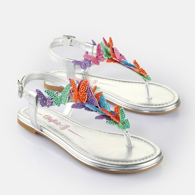 Buffalo Capri Butterfly Glam silber 65220 3