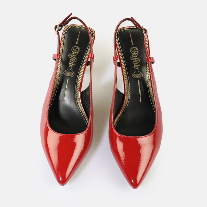 Buffalo Willow Sling Back rouge 65466 2
