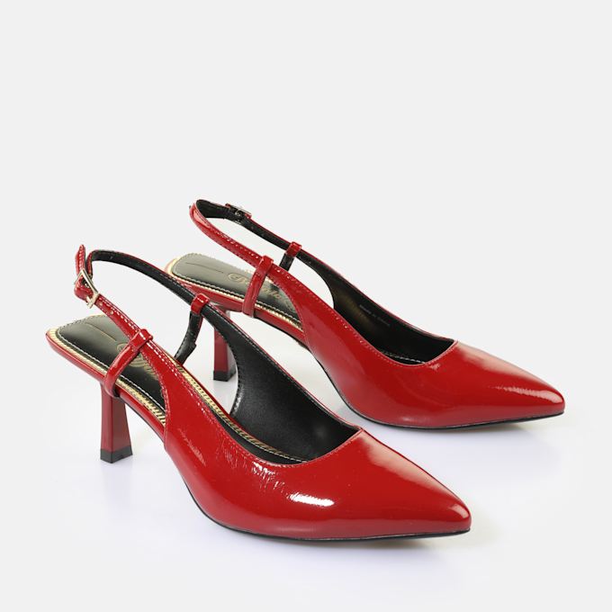 Buffalo Willow Sling Back rouge 65466 3