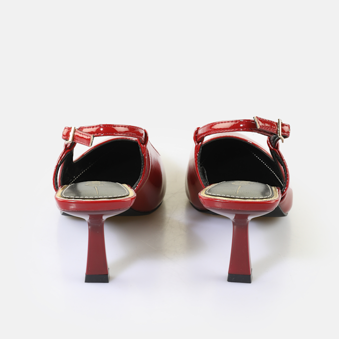 Buffalo Willow Sling Back rouge 65466 5