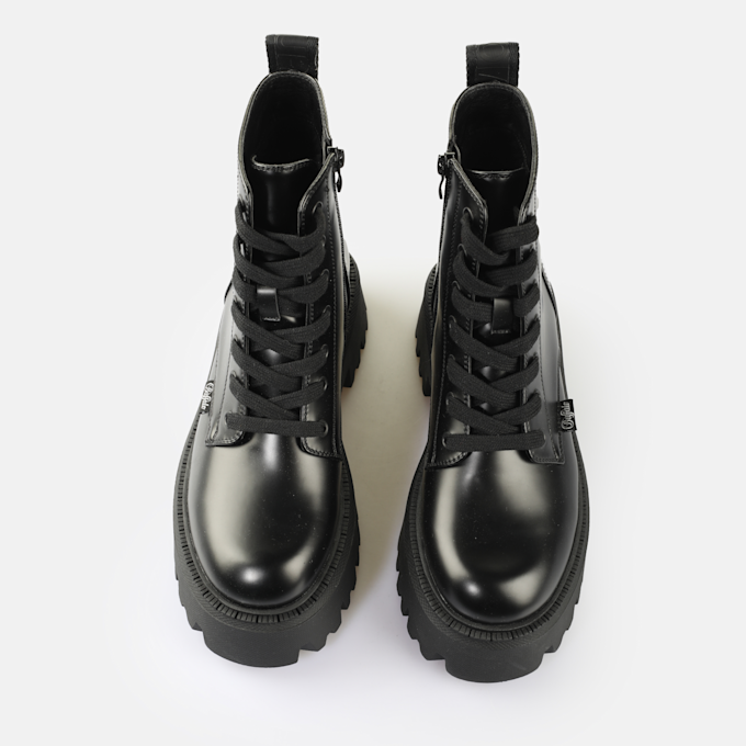 Buffalo Aspen Lace Up MID black 65482 2