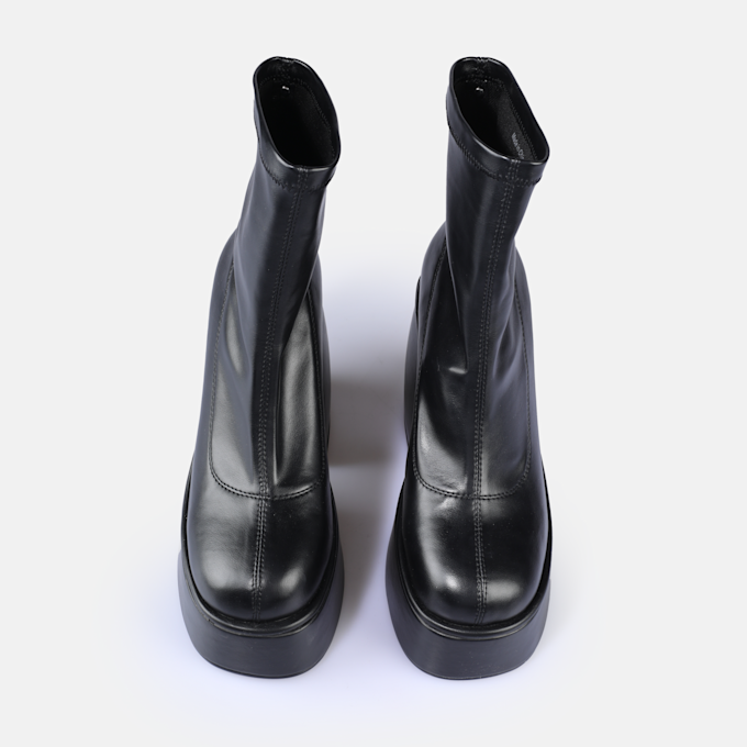 Buffalo Heart Sock Bootie black 91714 2