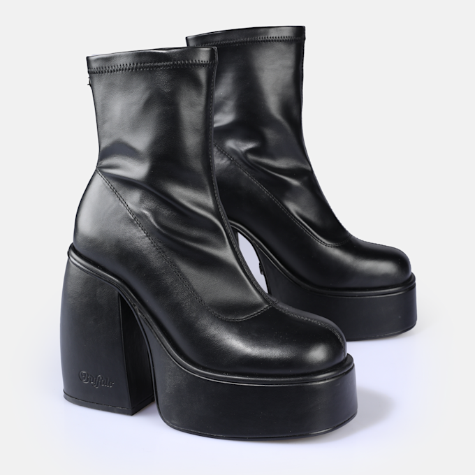 Buffalo Heart Sock Bootie black 91714 3