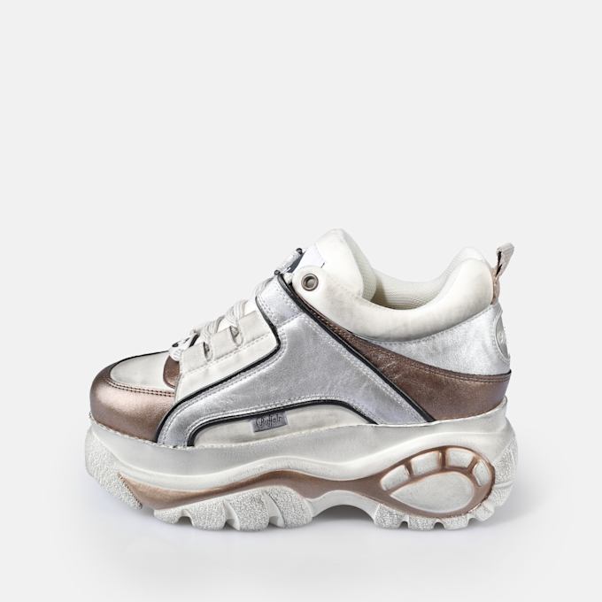 Buffalo Zapatilla vegana Classic Sneaker Low, rainbow plata 91401 1