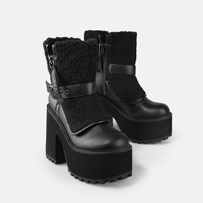 Buffalo Killah Fold Boot Warm noir 91640 3