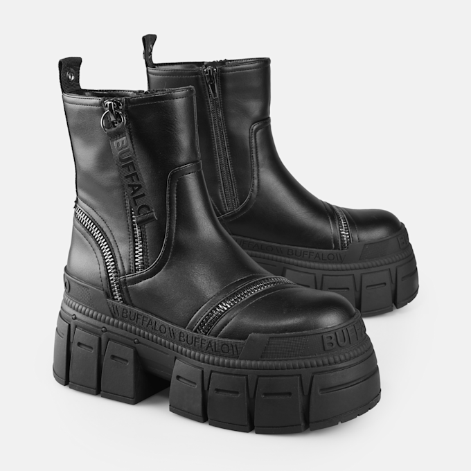 Buffalo Gospher Bootie Zip BS negro 91357 3