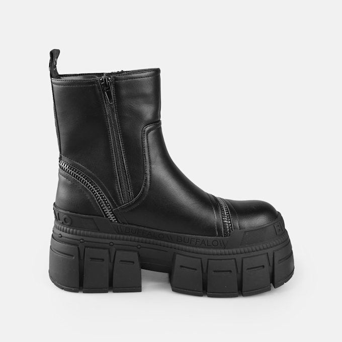 Buffalo Gospher Bootie Zip BS schwarz 91357 5