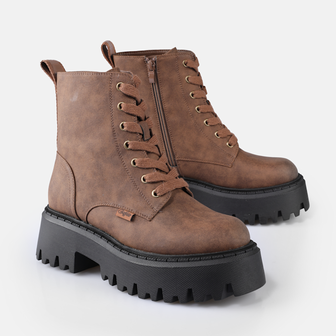 Buffalo Aspen Lace Up Warm marrone 91248 3