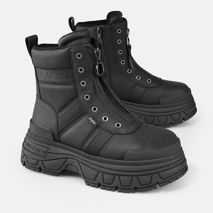 Buffalo Fusion Front Zip negro 91614 3