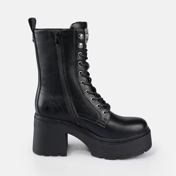 Buffalo Mila Lace Up MID nero 91207 4