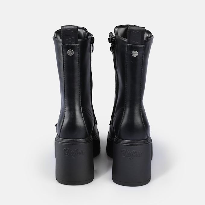 Buffalo Mila Lace Up MID nero 91207 5