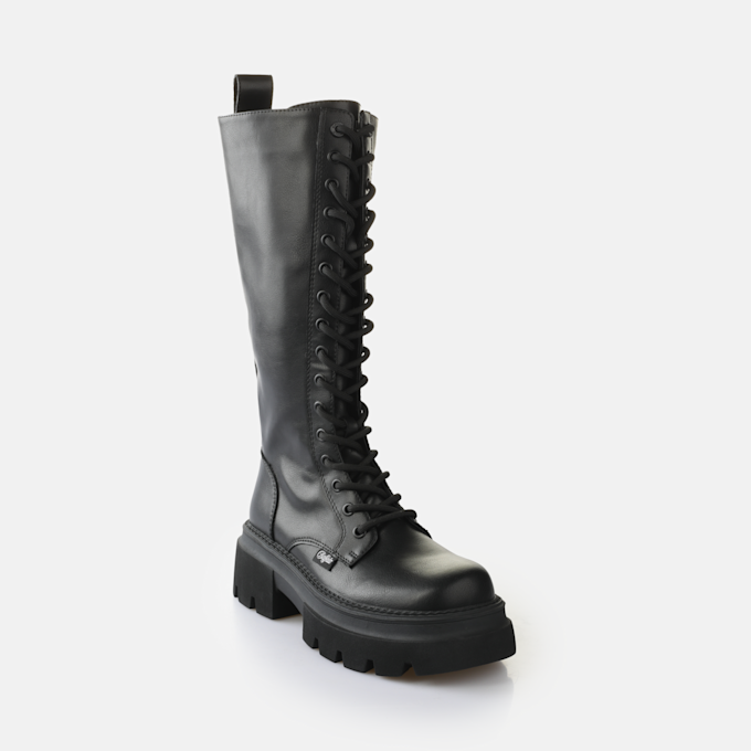 Buffalo Mave Lace Up HI schwarz 91235 2
