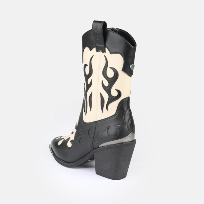 Buffalo West Bootie MID black 93560 5