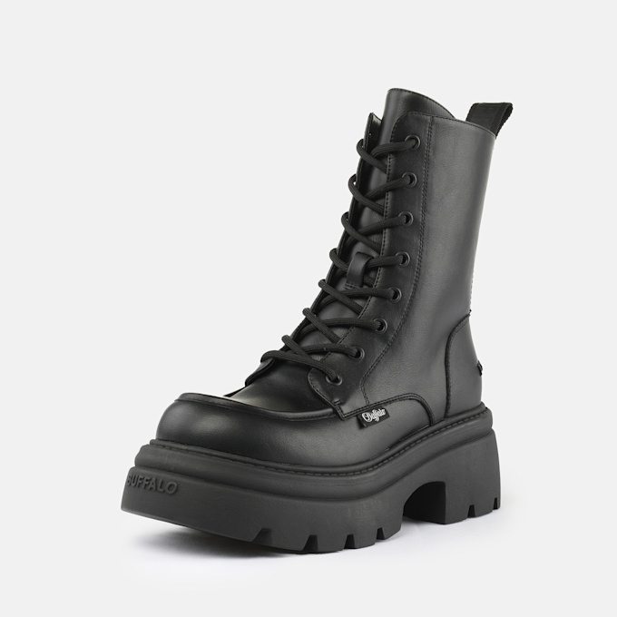 Buffalo Zaven Lace Up Mid nero 93029 2