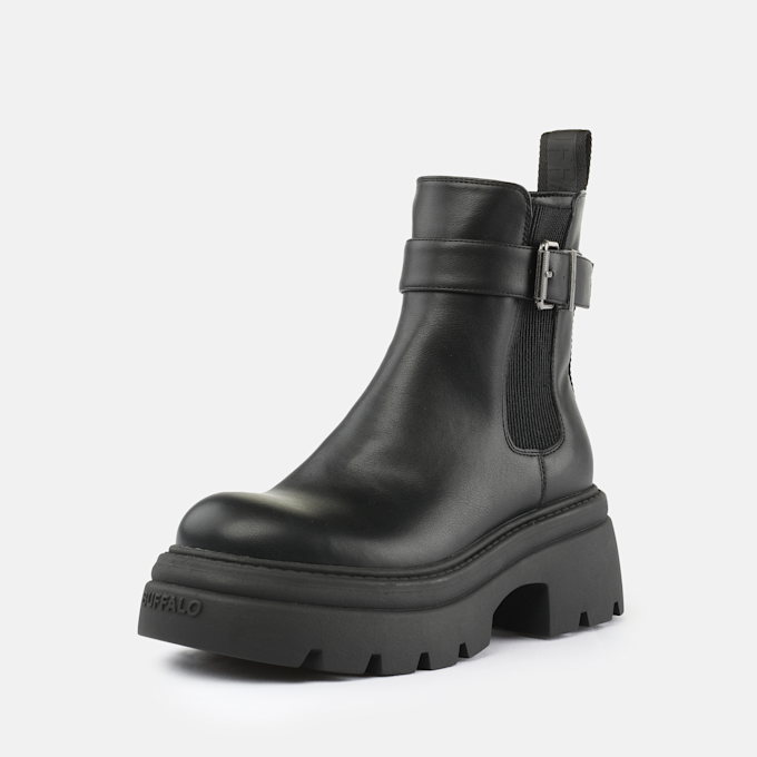 Buffalo Zaven Chelsea Buckle nero 93017 2