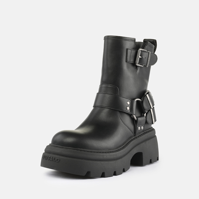 Buffalo Zaven Bootie Biker black 93025 2
