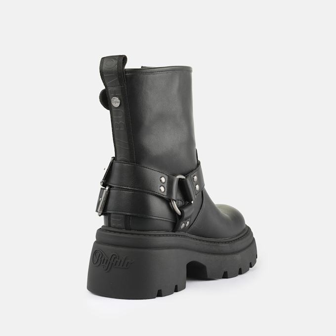 Buffalo Zaven Bootie Biker black 93025 4