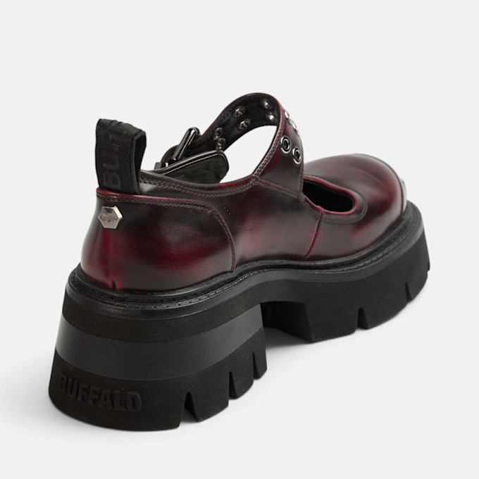Buffalo SORAYA MARY JANE - VEGAN NAPPA - BLACK/RED Undefined Color 102286 3