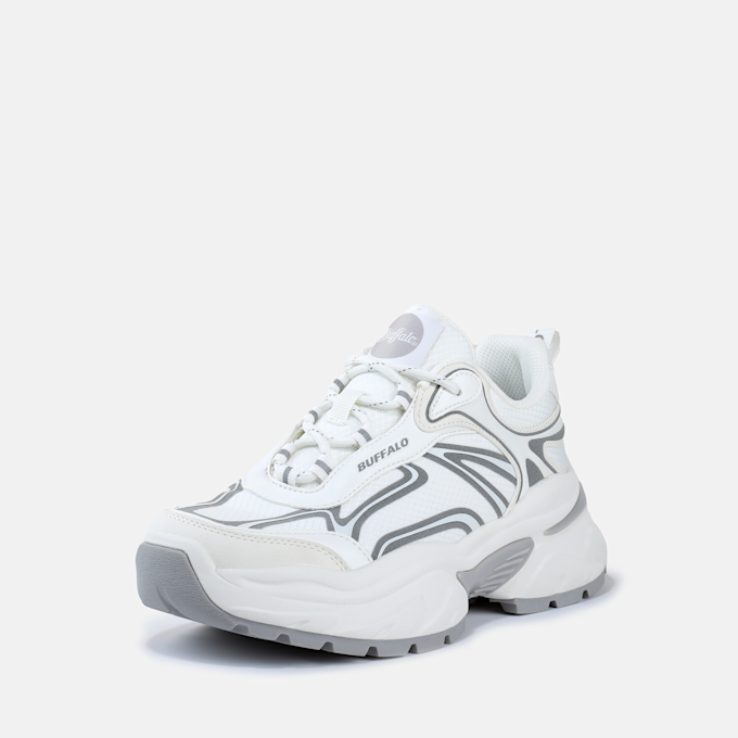 Buffalo CLAW - VEGAN NAPPA/NYLON - WHITE Weiss 102174 2