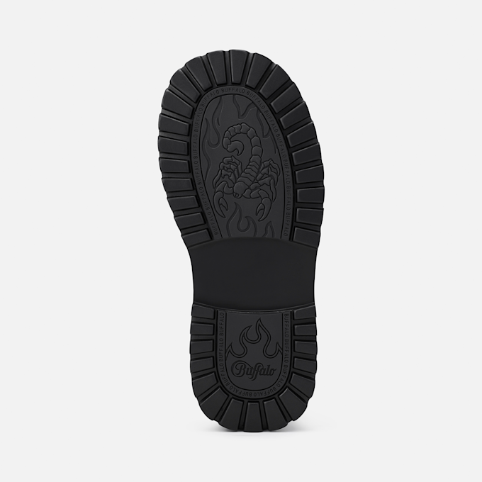 Buffalo Stack Lace Up MID schwarz 104560 6