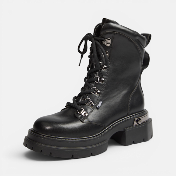 Buffalo VANTA LACE UP MID - VEGAN NAPPA black 104579 2