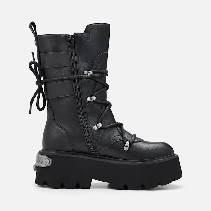 Buffalo BRAKE BIKER HI - VEGAN NAPPA black 104581 2