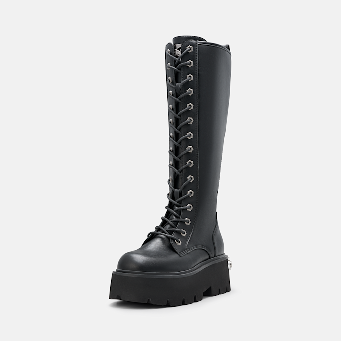 Buffalo BRAKE LACE UP HI - VEGAN NAPPA Schwarz 104583 3