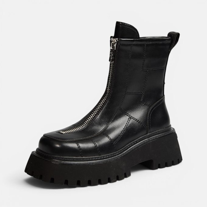 Buffalo STACY FRONT ZIP - VEGAN NAPPA Schwarz 104587 2