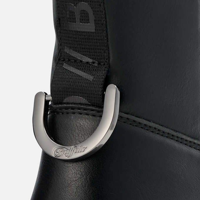 Buffalo GOSPHER PULLON HI - VEGAN NAPPA black 104598 6