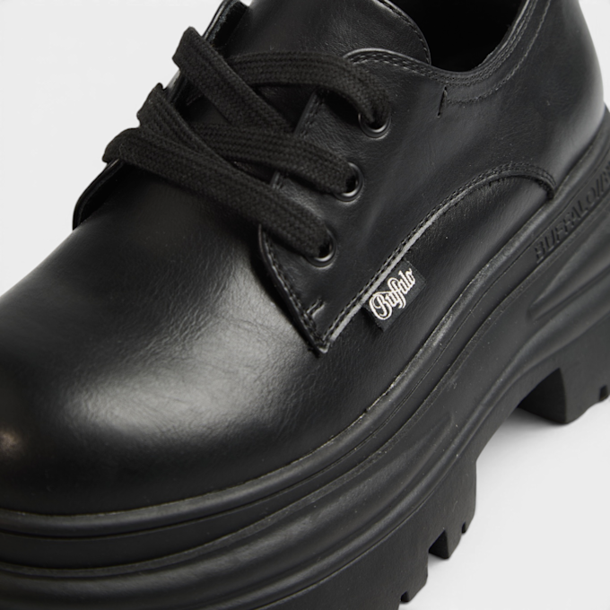 Buffalo DIONE LACE UP LO - VEGAN NAPPA Schwarz 104597 4