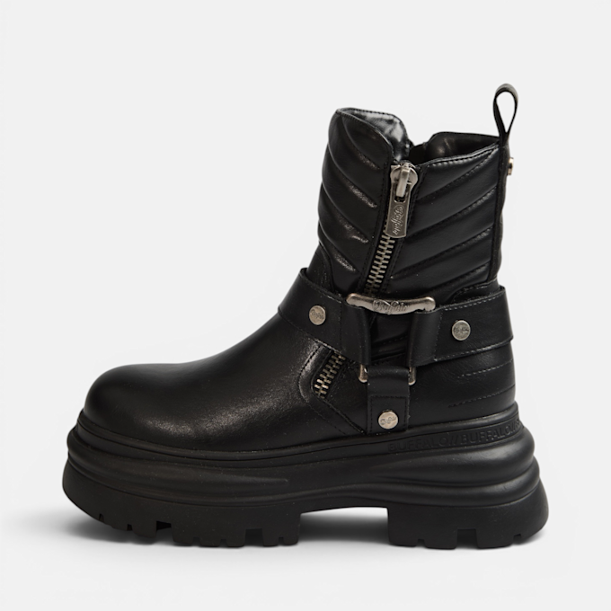 Buffalo DIONE BIKER ZIP MID - VEGAN NAPPA black 104600 1
