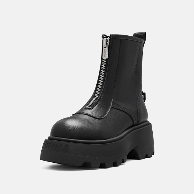 Buffalo PHANTOM FRONT ZIP - VEGAN NAPPA Schwarz 104605 3