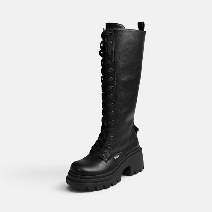Buffalo BRAVR LACE UP HI - VEGAN NAPPA black 104623 2