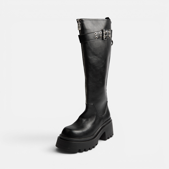 Buffalo LIV ZIP BOOT HI - VEGAN NAPPA Schwarz 104626 2