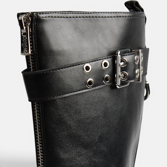 Buffalo LIV ZIP BOOT HI - VEGAN NAPPA Schwarz 104626 4